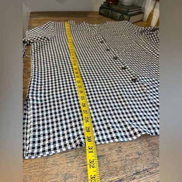 ADDITION-ELLE Vinatge – Gingham Button-Front Blouse – Estimated Size 2X - Picture 12 of 14